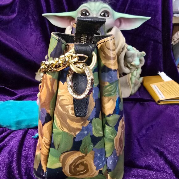 Patricia Nash Empoli Satchel in Blue Sky Rose & Nash Wallet - Picture 5 of 10